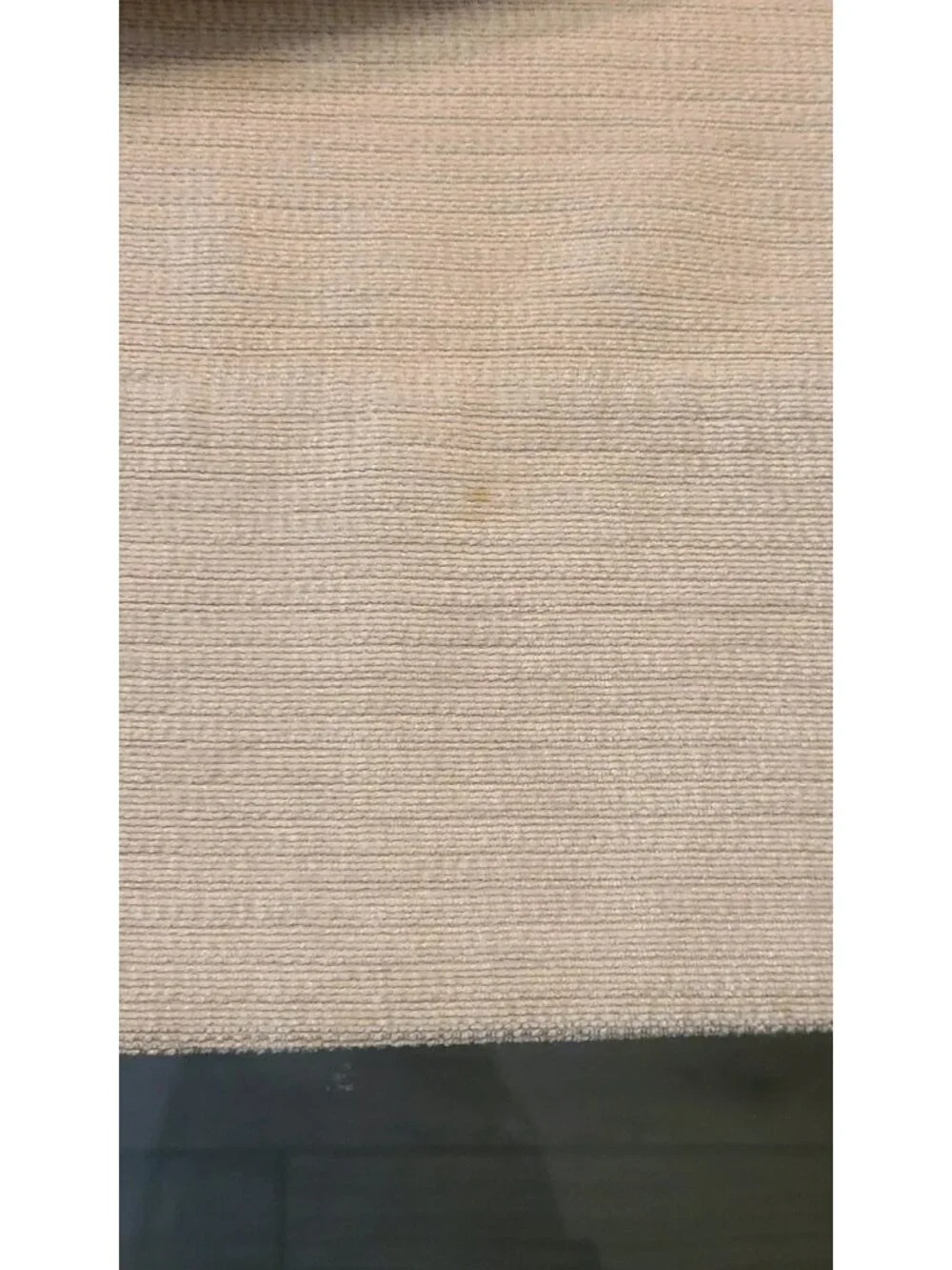 Vintage Beige Corduroy 5 piece Ascot Valance Panels & Double Rod Curtain Set